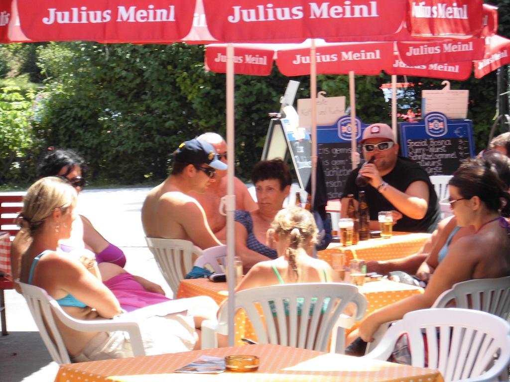 Ferienpension Garni Hubert Rigelnik Sankt Kanzian am Klopeiner See Buitenkant foto