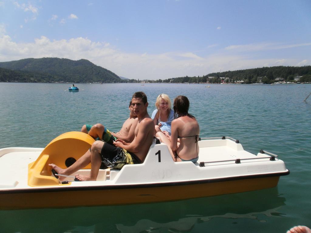 Ferienpension Garni Hubert Rigelnik Sankt Kanzian am Klopeiner See Buitenkant foto